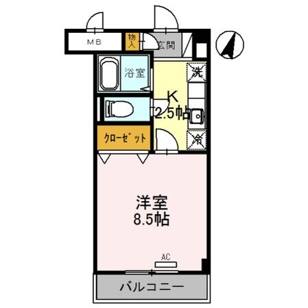 川西池田駅 徒歩5分 3階の物件間取画像